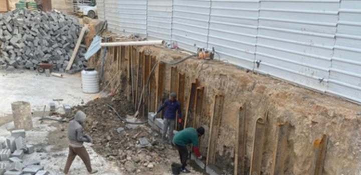 Retaining walls rising
